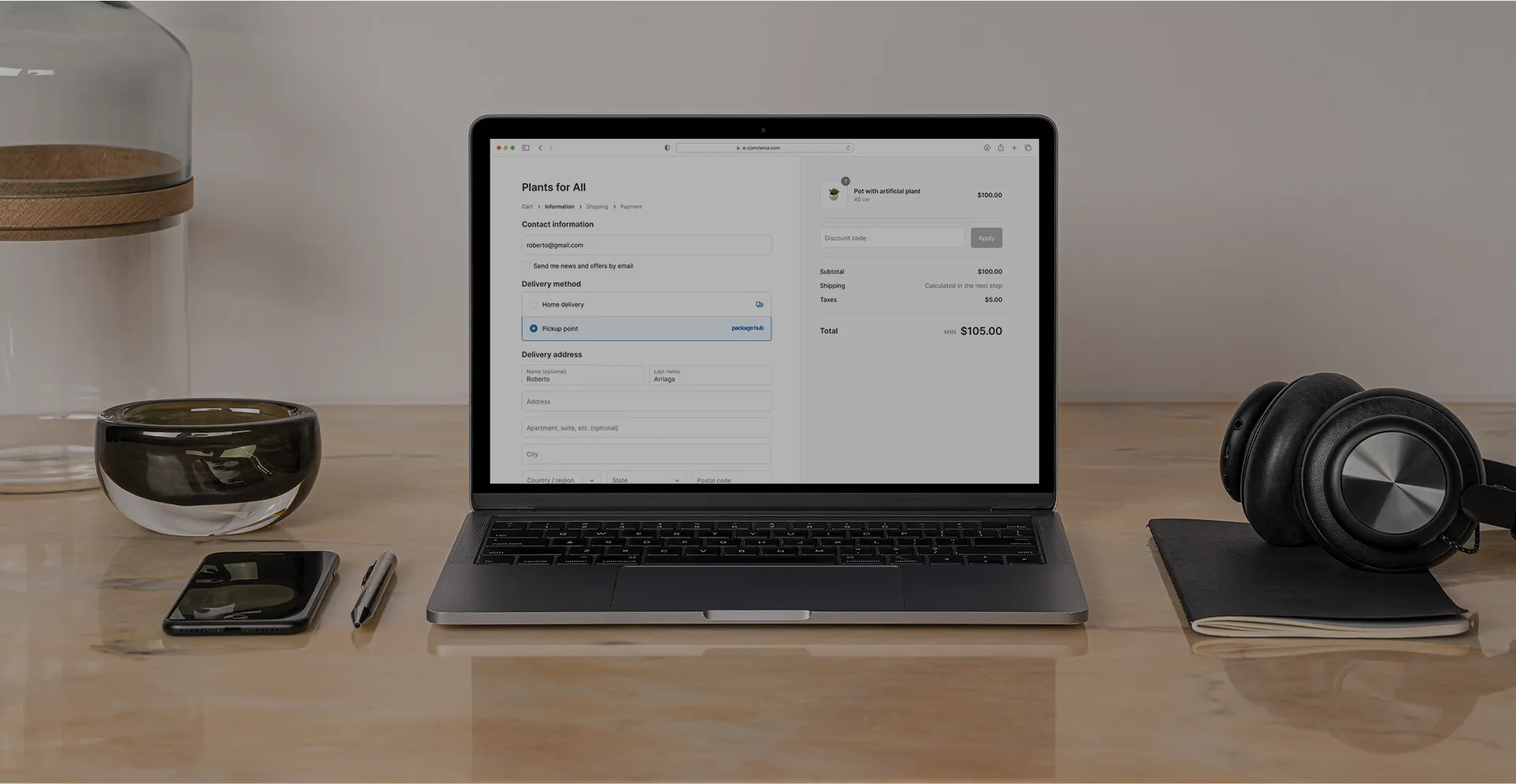 Integración de comercio electrónico